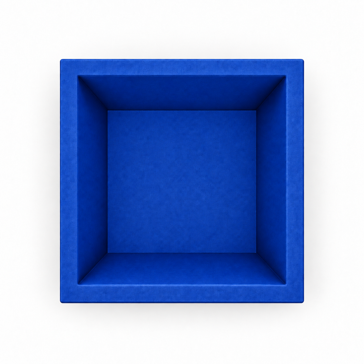Square Colosseum Fruit Bowl – royal blue top empty square colosseum fruit bowl