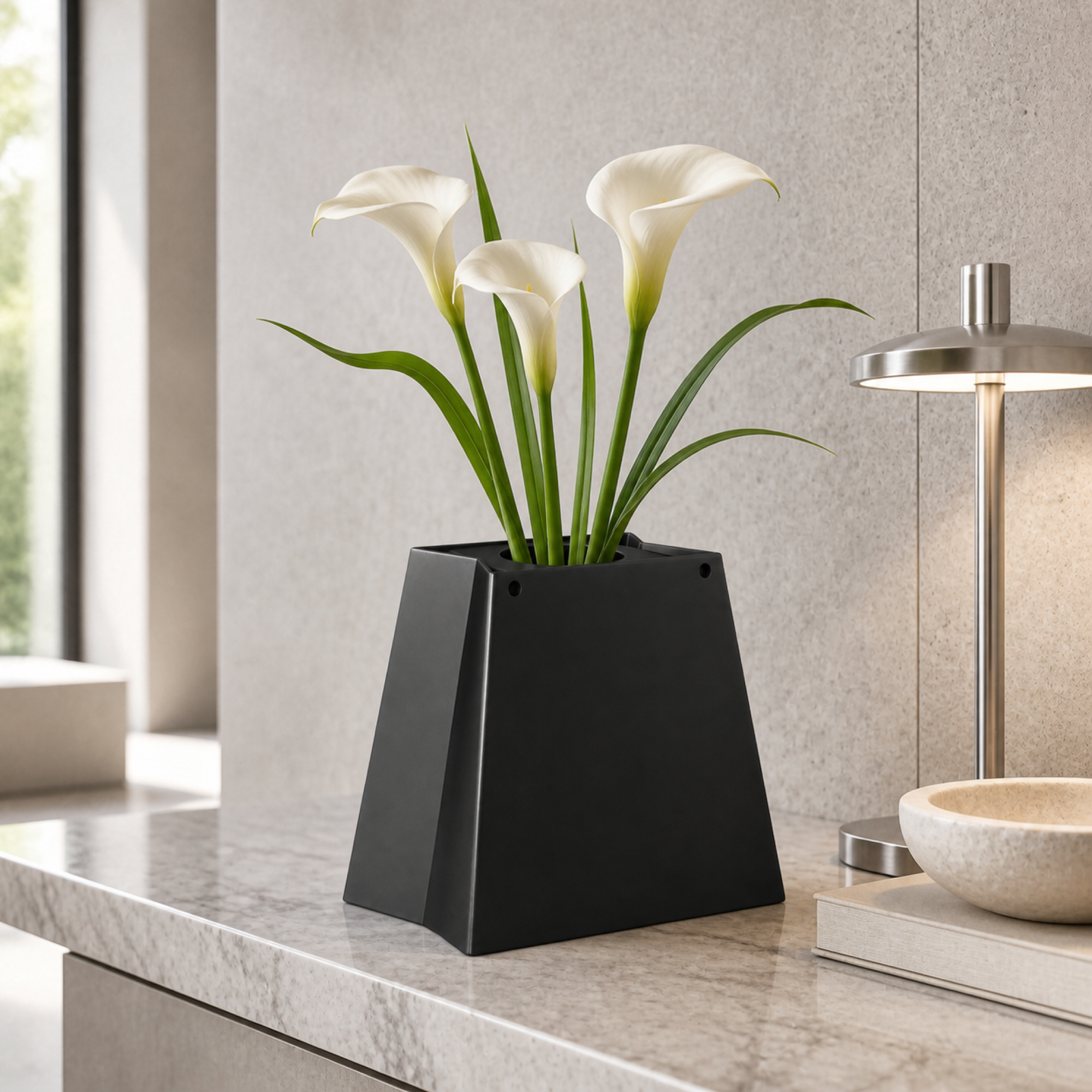 Shopping Bag Vase - Black