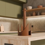 Fiastra Torino Paper Towel Holder - Brown - torino bruin sfeerbeeld keuken 2