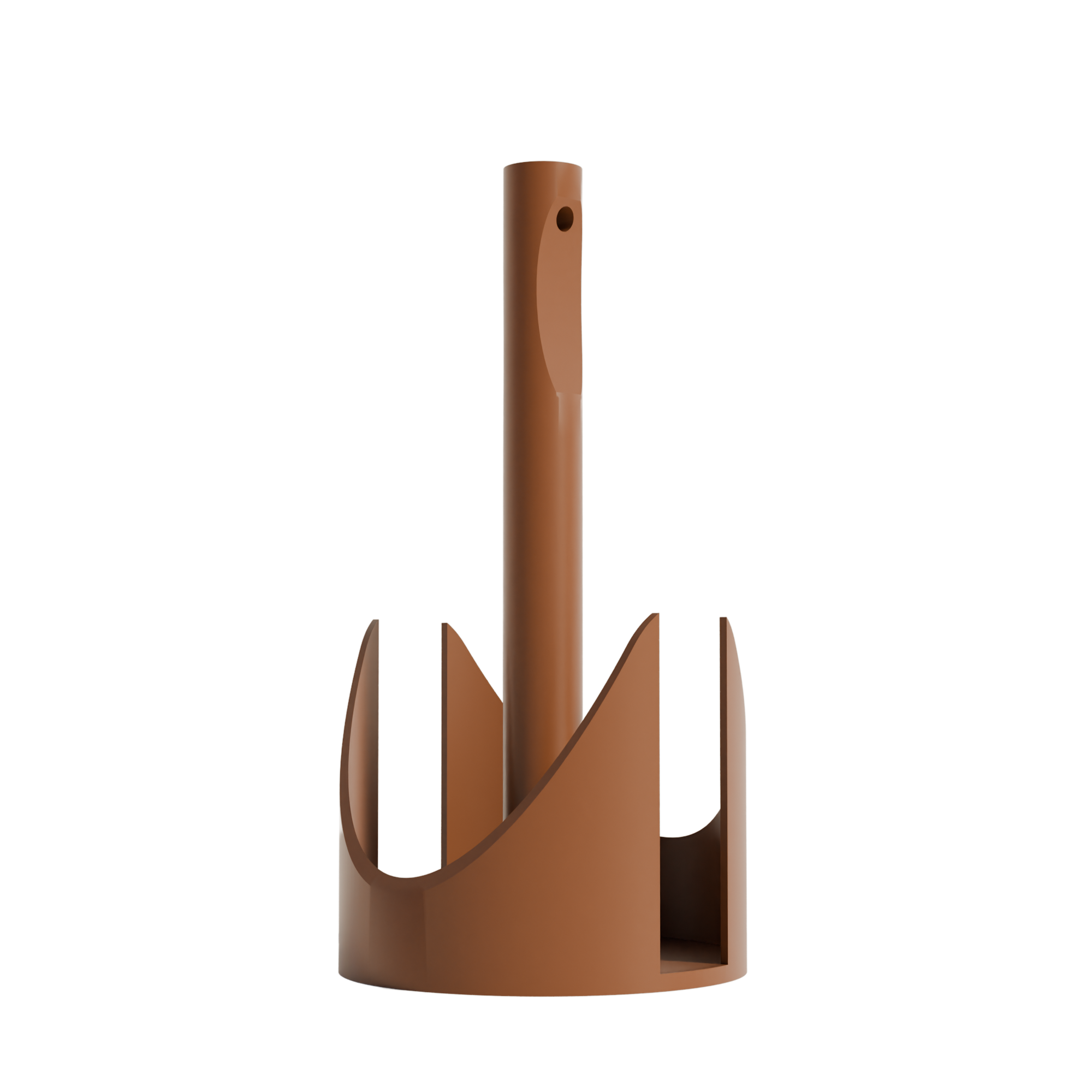 Fiastra Torino Paper Towel Holder - Brown - torino bruin vooraanzicht 1