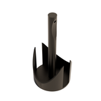 Fiastra Torino Paper Towel Holder - Black - torino zwart schuin vooraanzicht 1