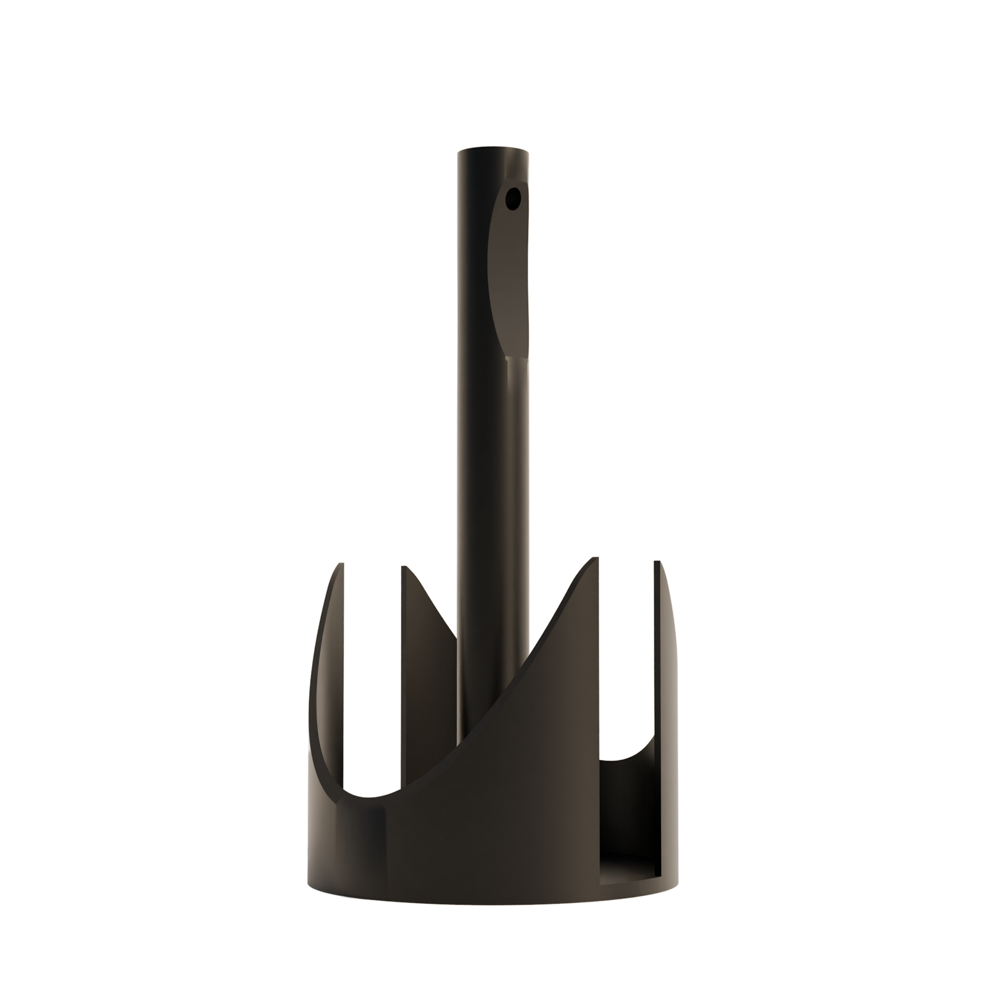 Fiastra Torino Paper Towel Holder - Black - torino zwart vooraanzicht 1