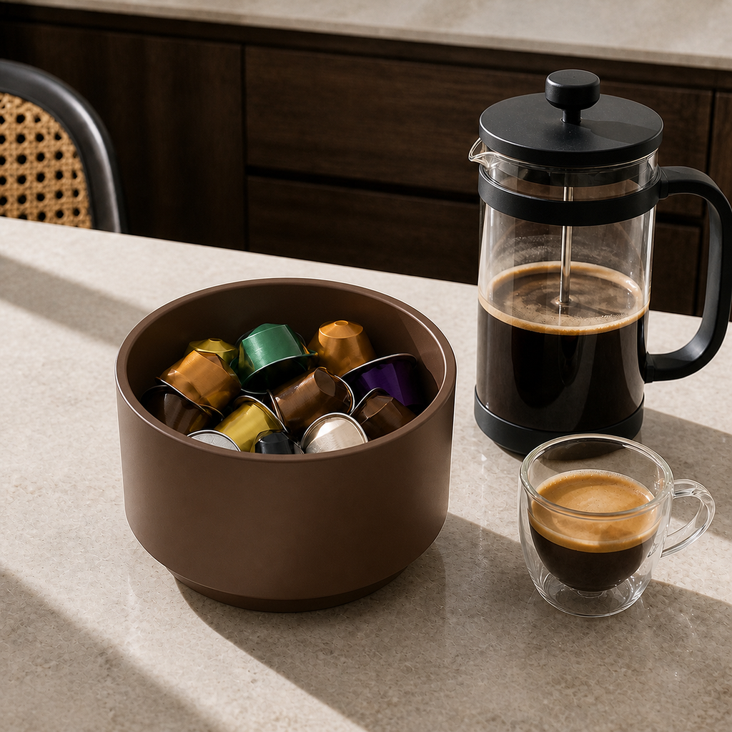 Torino Coffee Capsule Organizer - Brown