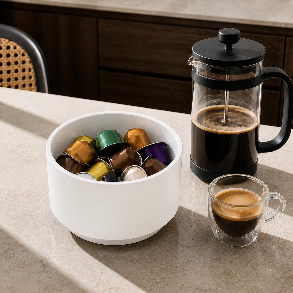 Torino Coffee Capsule Organizer - White