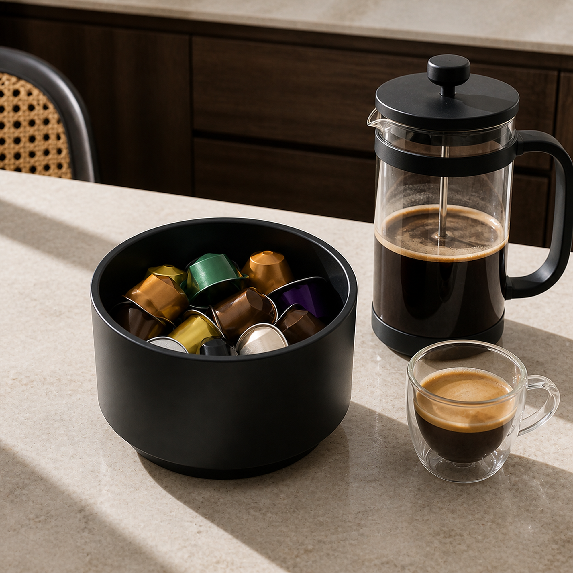 Torino Coffee Capsule Organizer - Black