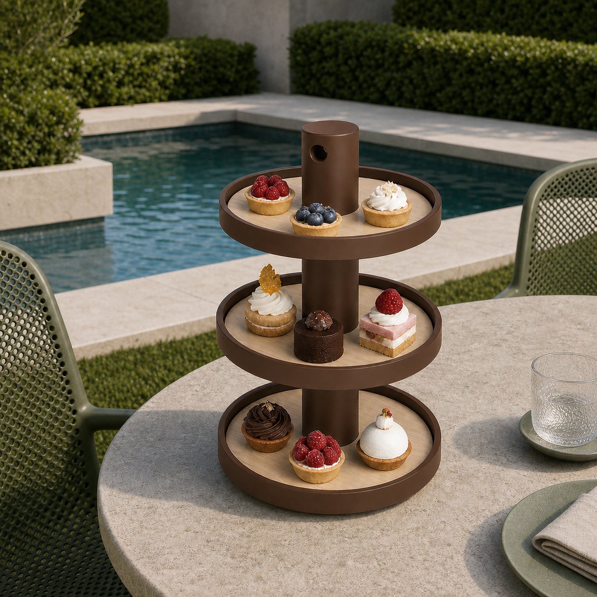Torino Etagere - Brown