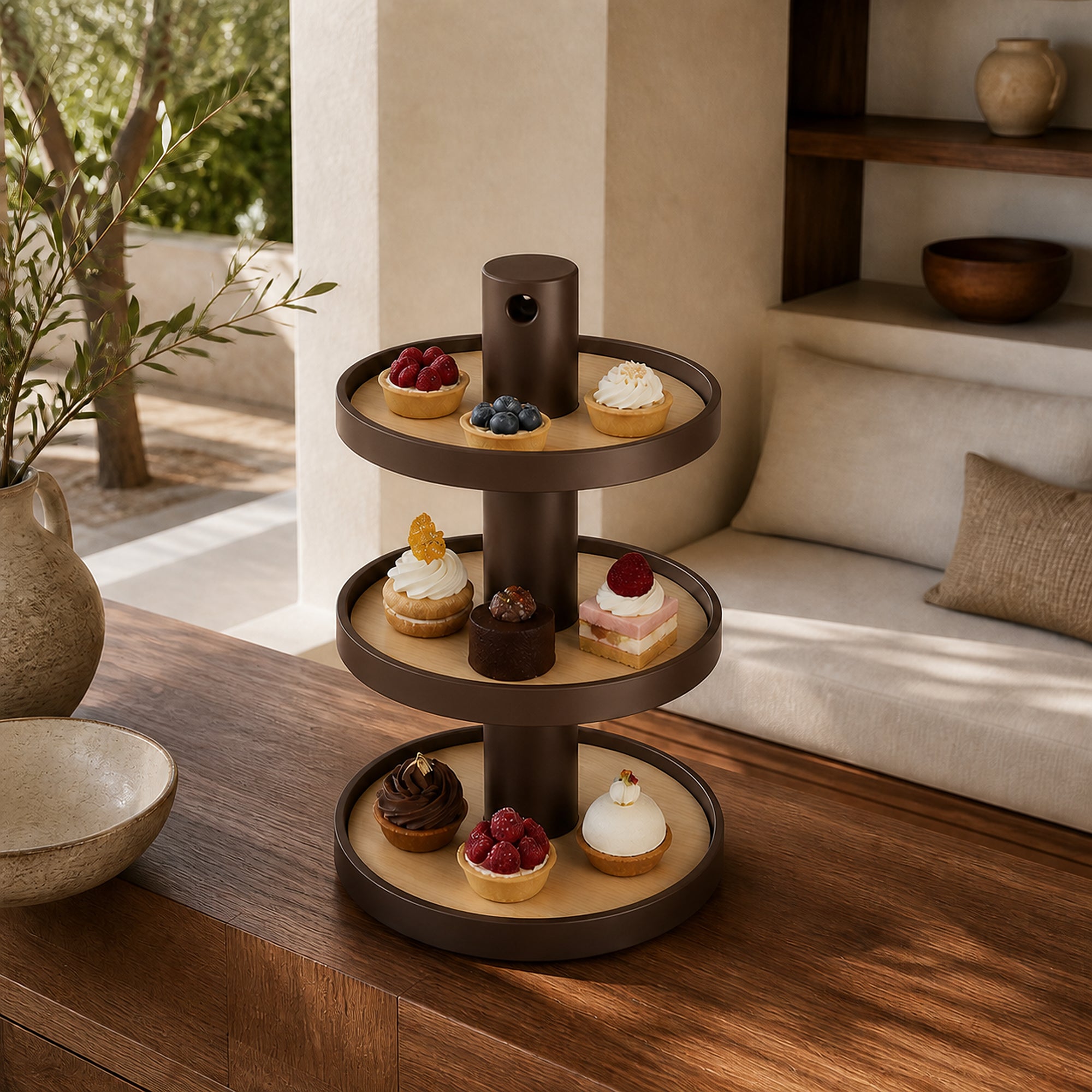 Torino Etagere - Brown