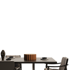 Fiastra Trivela Cake Stand - Brown - trivela cake stand bruin sfeerbeeld eettafel 1