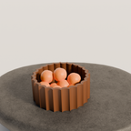 Fiastra Trivela Fruit Bowl - Brown - trivela fruitschaal bruin sfeerbeeld sokkel 2