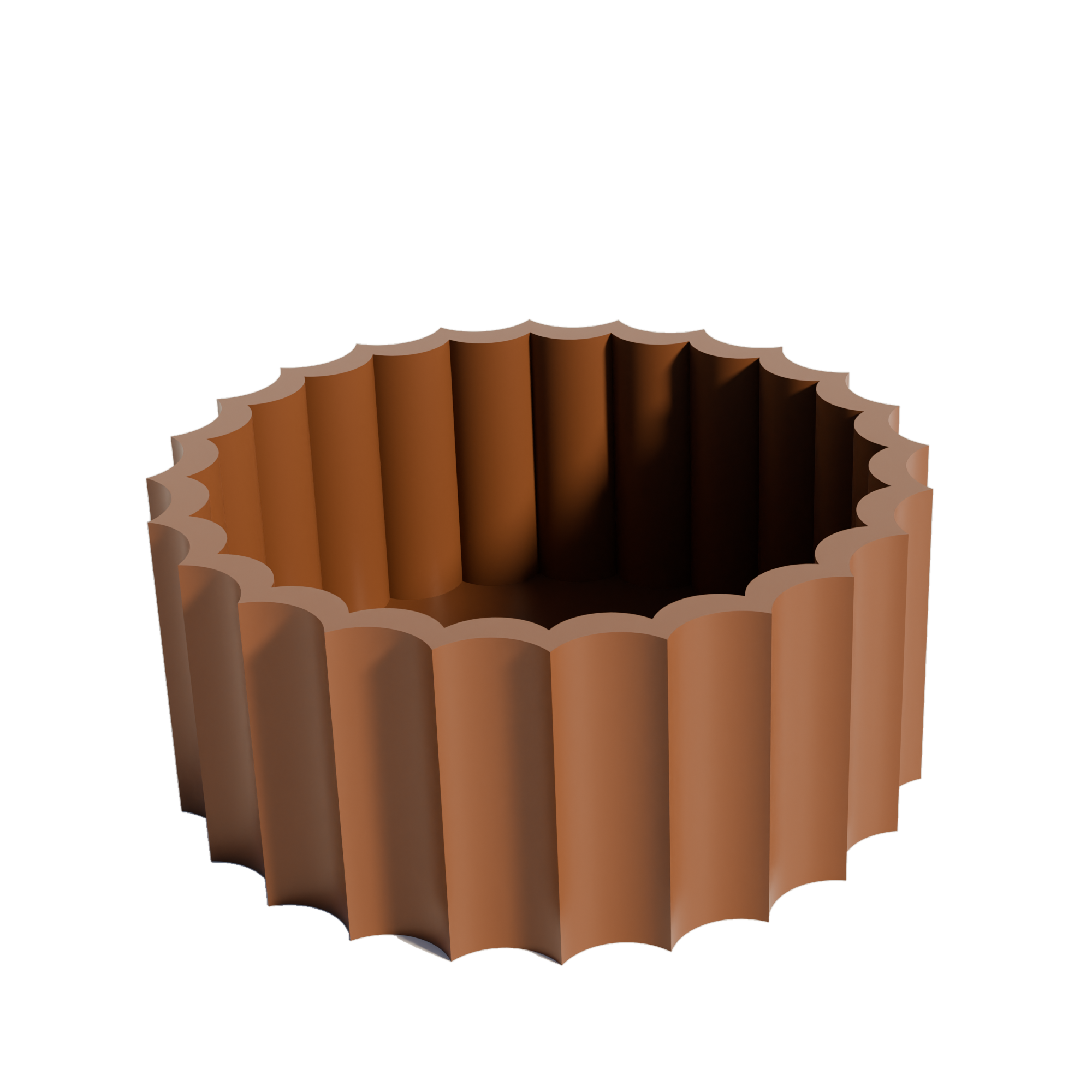 Fiastra Trivela Fruit Bowl - Brown - trivela fruitschaal bruin studio 2