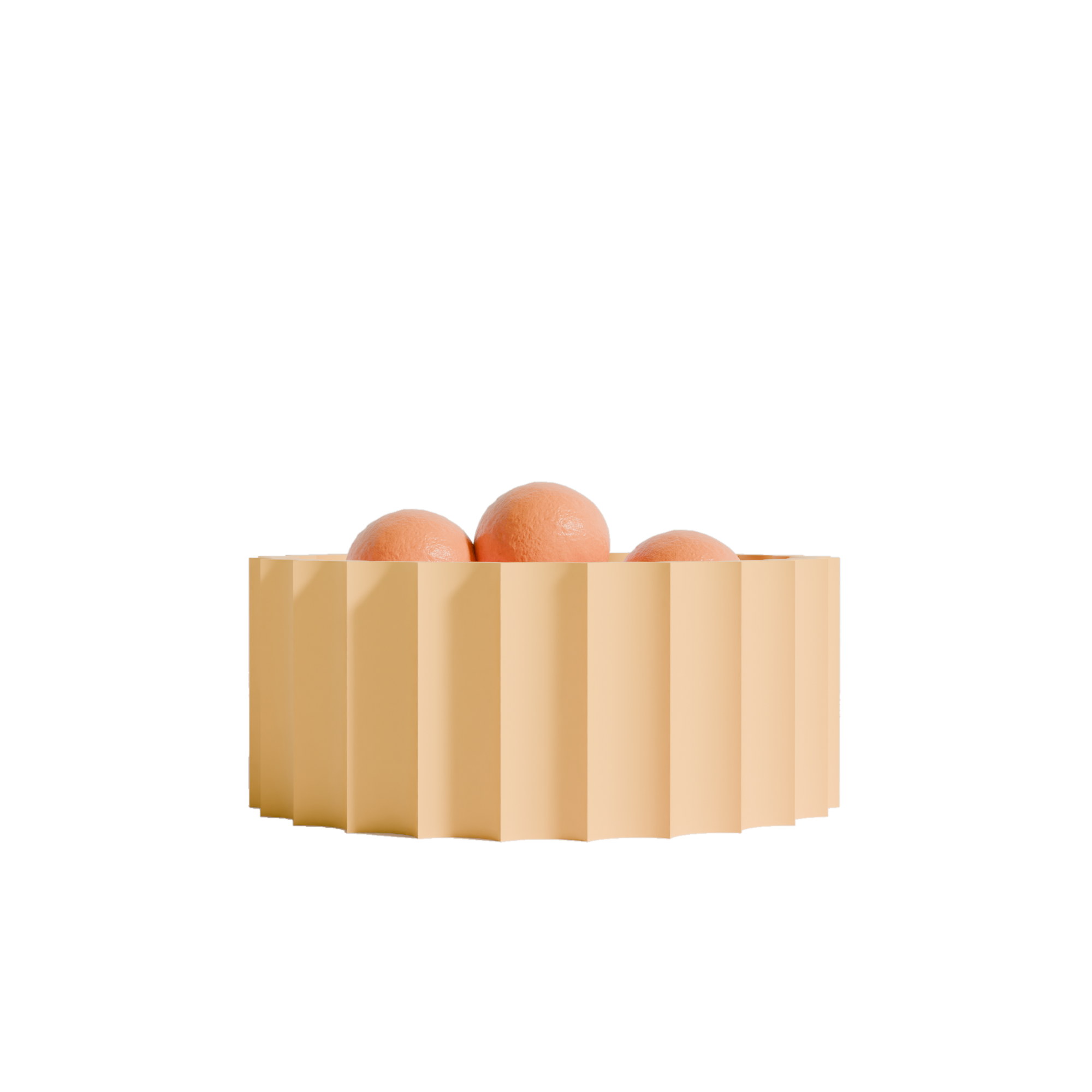 Fiastra Trivela Fruit Bowl - Yellow - trivela fruitschaal geel met fruit 1