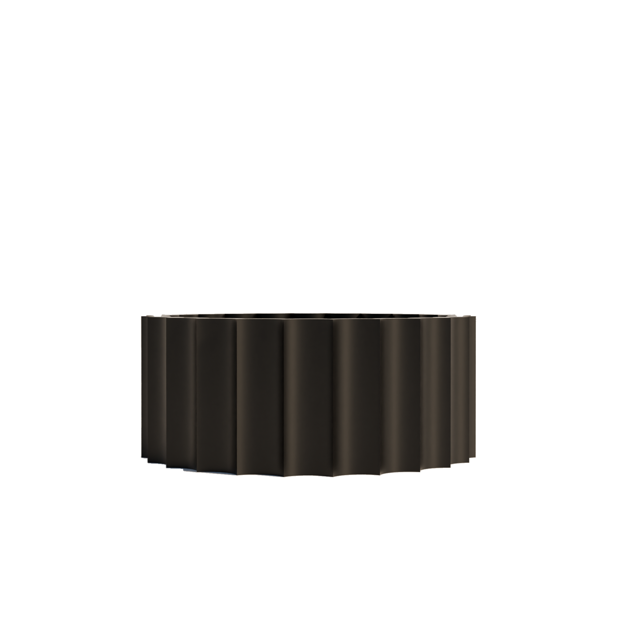 Fiastra Trivela Fruit Bowl - Black - trivela fruitschaal zwart studio 1