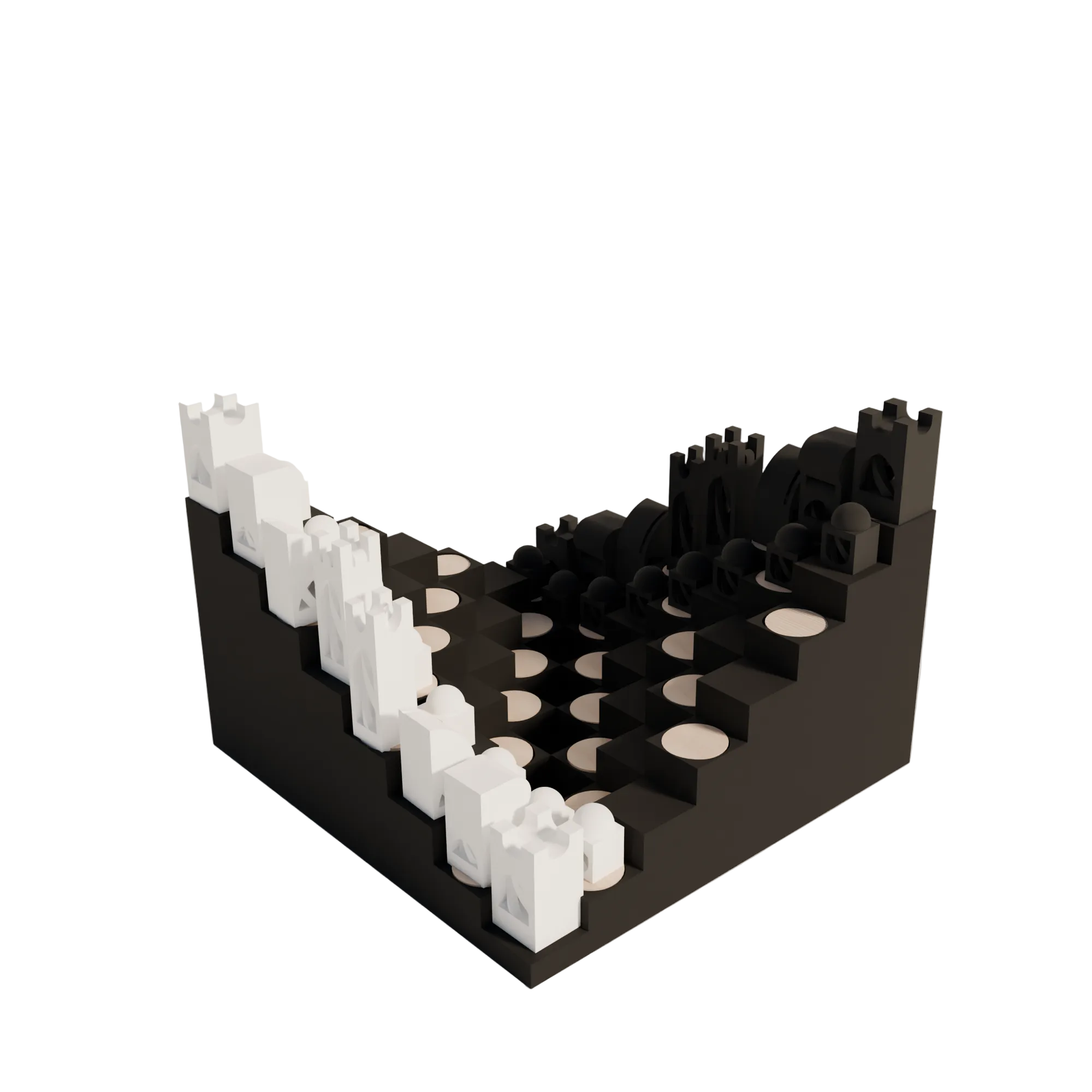 Milano Three-dimensional Chess Board