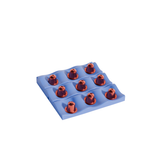 Fiastra Wavy Nespresso Capsule Organizer - Blue - wavy blauw gevuld bovenaanzicht 1