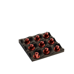 Fiastra Wavy Nespresso Capsule Organizer - Black - wavy zwart gevuld bovenaanzicht 1