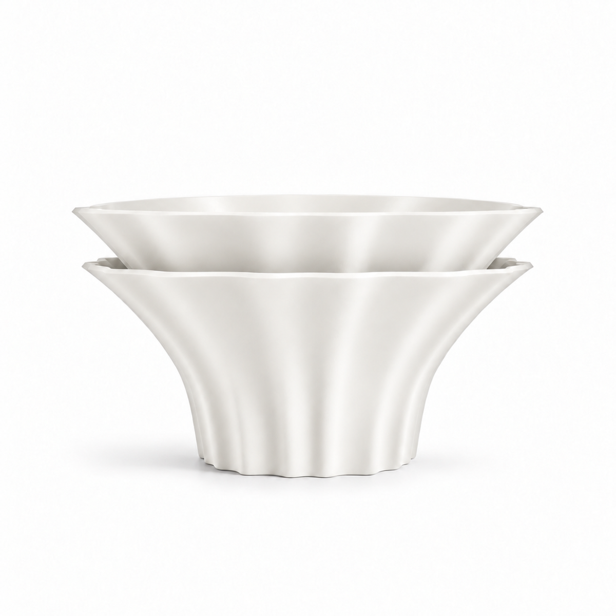 Corridonia Fruit Bowl – White front empty