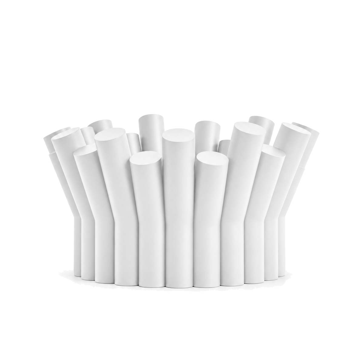 Fiastra Rivolo Fruit Bowl – white front view fiastra rivolo fruit bowl