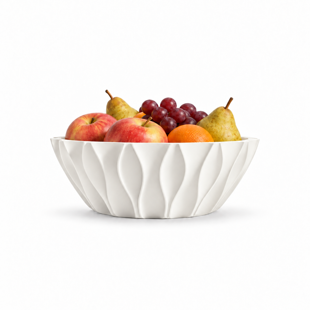 Bolognola fruit bowl white – White front with fruit