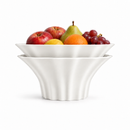 Corridonia Fruit Bowl – White front with fruit