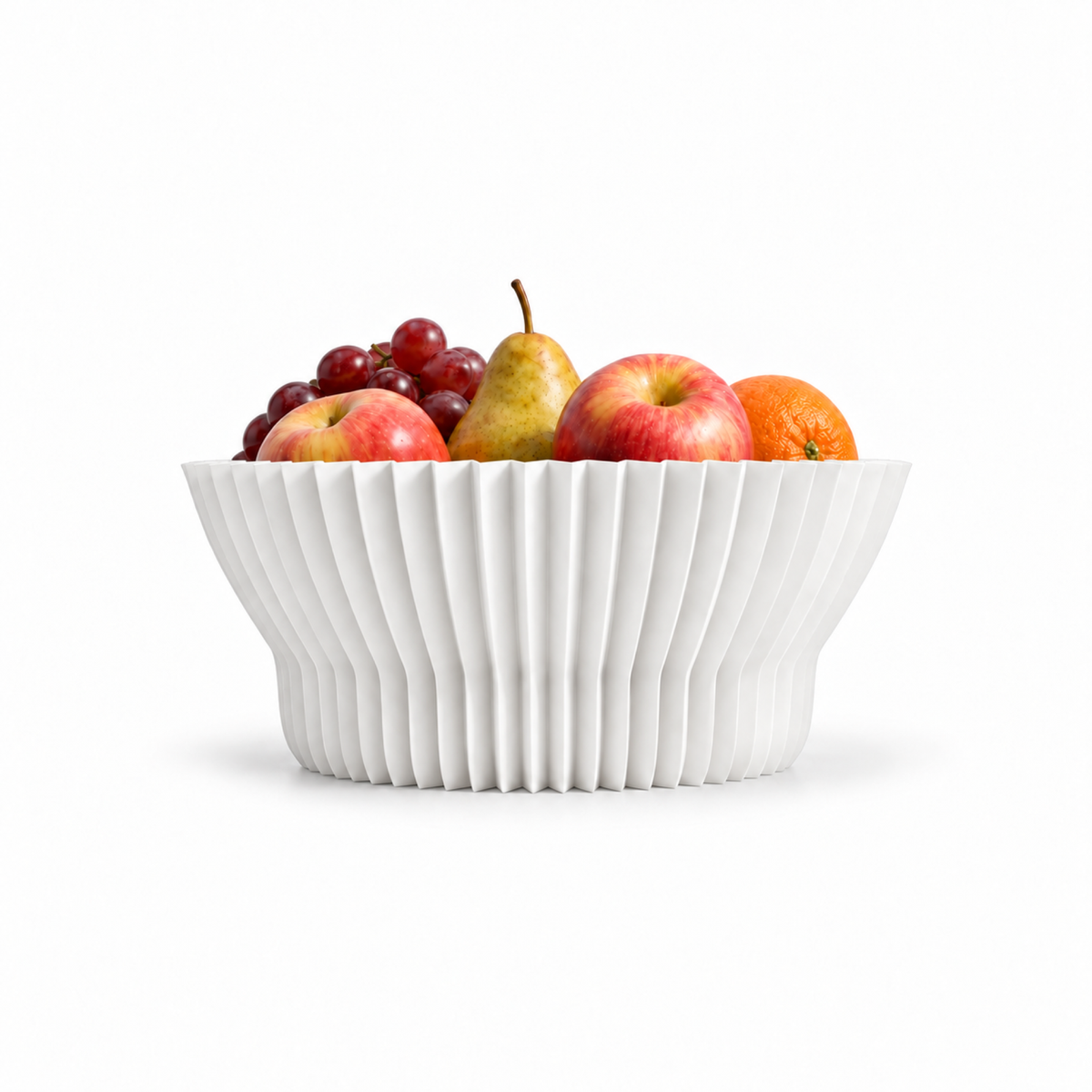 Cortona fruit bowl – White front with fruit
