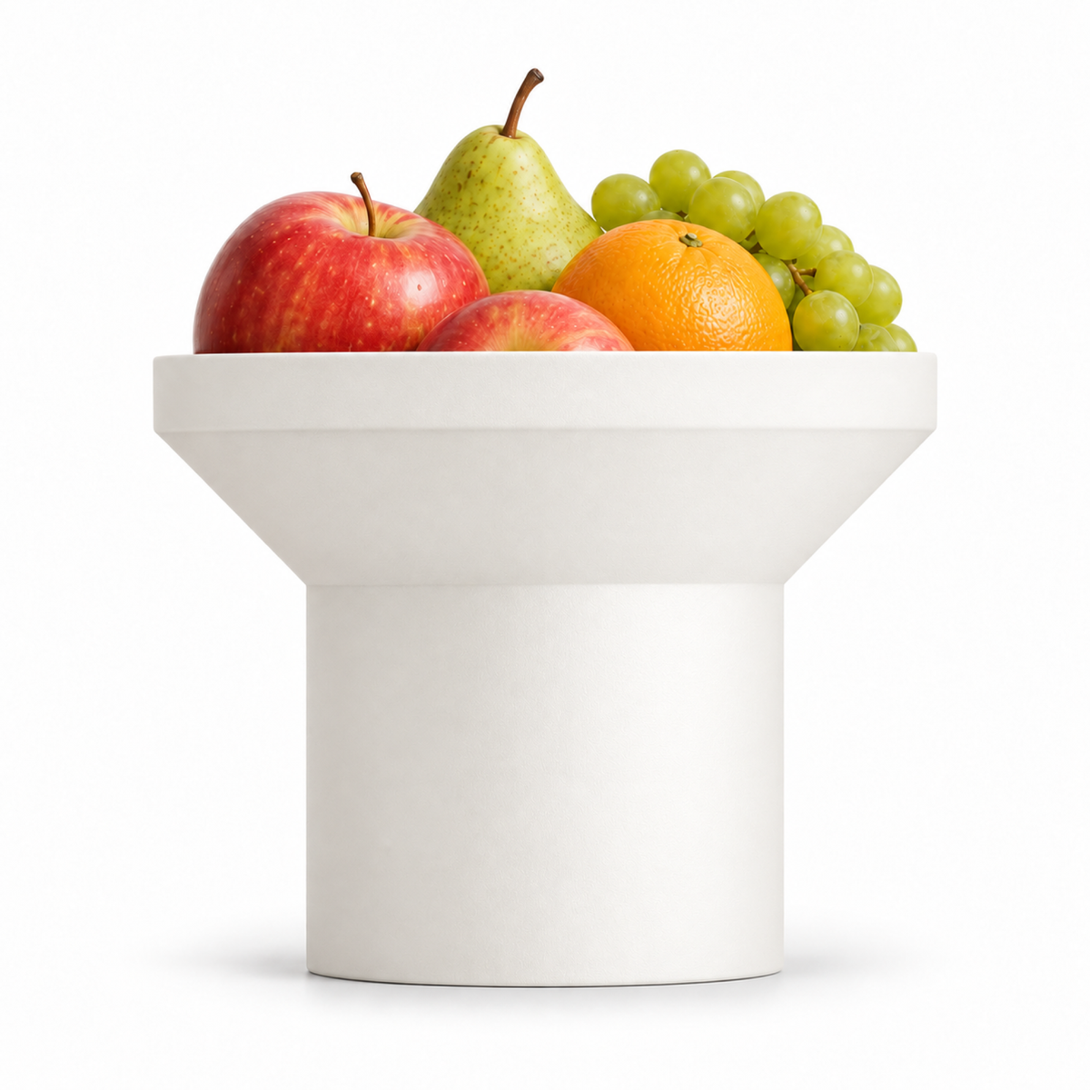 Montefioralle fruit bowl red edition – White front with fruit