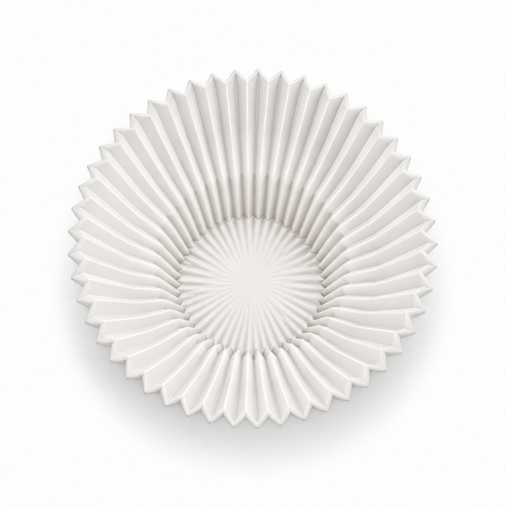 Cortona fruit bowl – White top empty