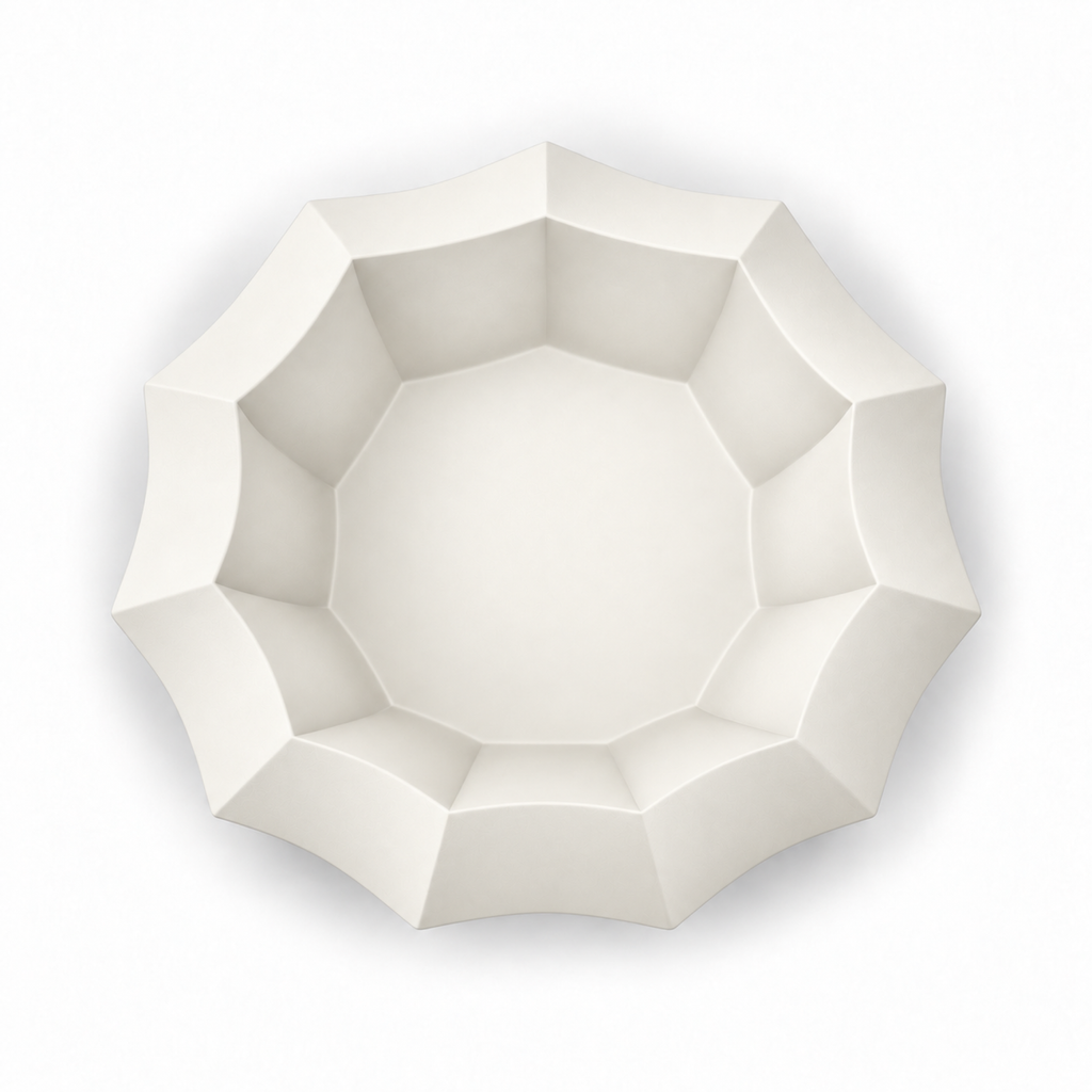 Manarola fruit bowl – White top empty