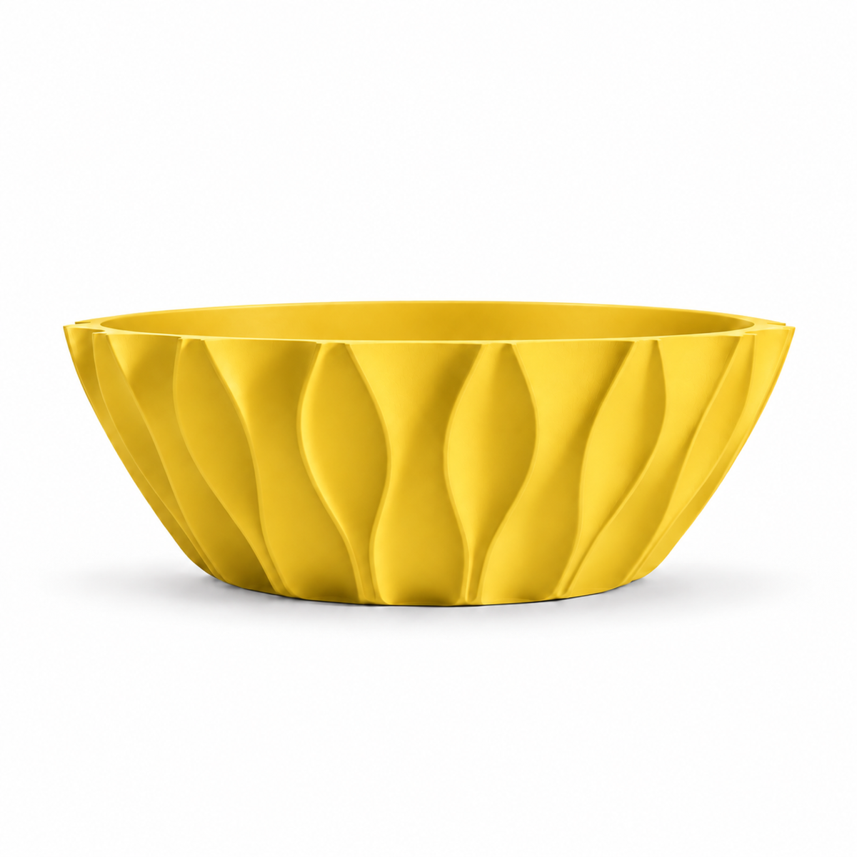 Bolognola fruit bowl white – Yellow front empty