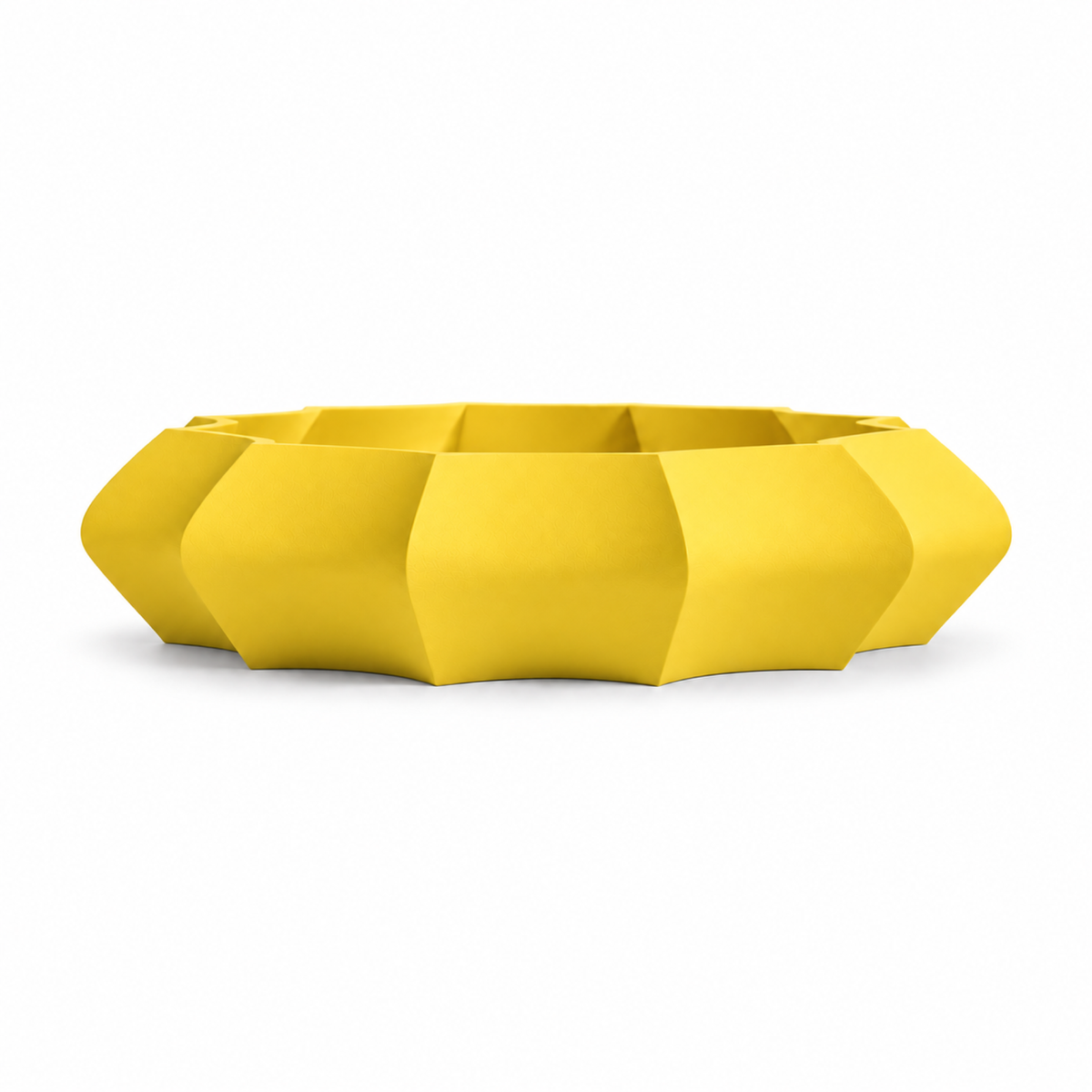 Manarola fruit bowl – Yellow front empty
