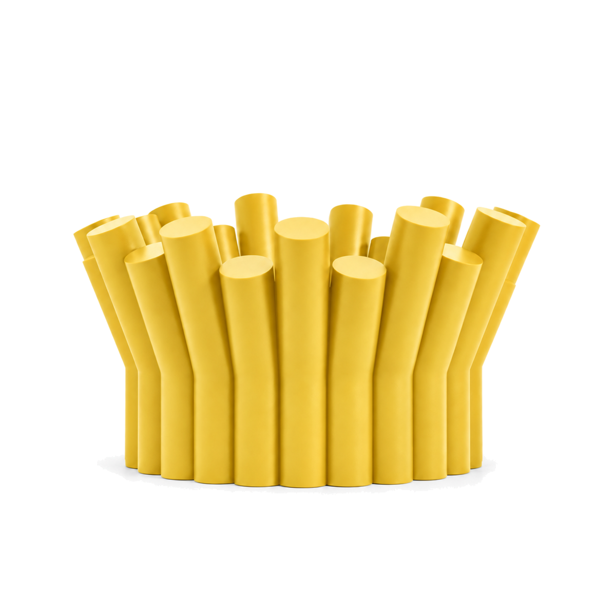 Fiastra Rivolo Fruit Bowl – yellow front view fiastra rivolo fruit bowl