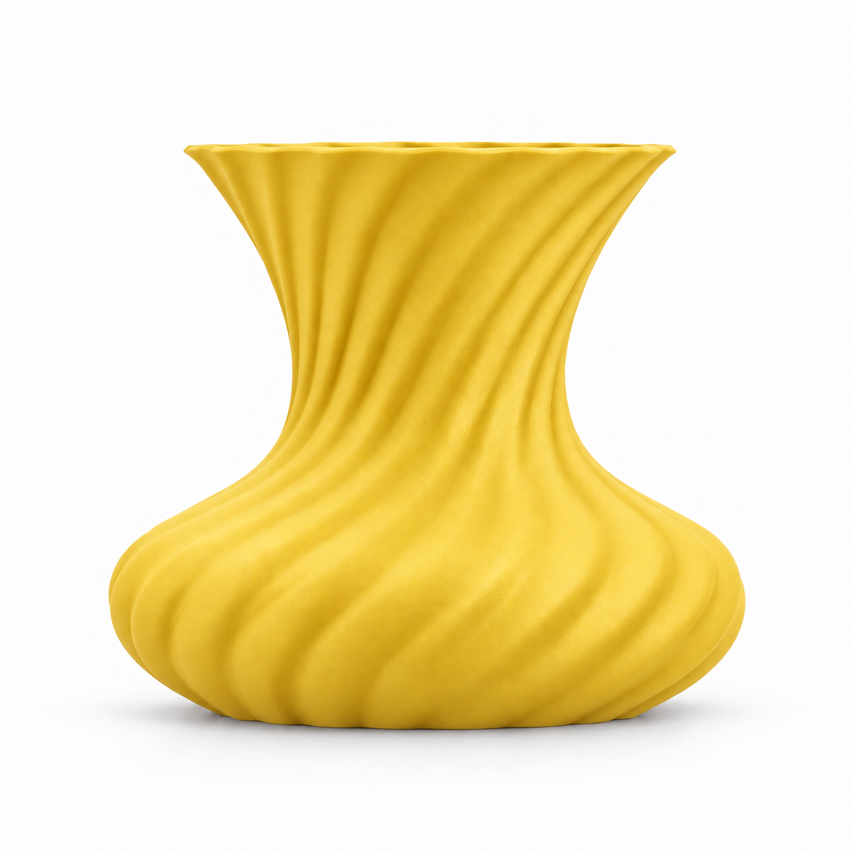 Molisara Vase Medium – yellow front view molisara vase