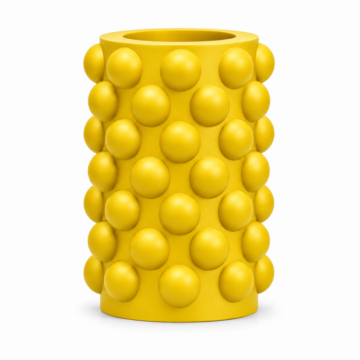 Numarelle Vase Large – yellow front view numarelle vase large
