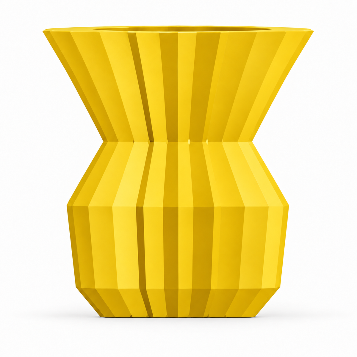Ostivara Vase Medium – yellow front view ostivara vase