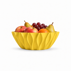 Bolognola fruit bowl white – Yellow front with fruit