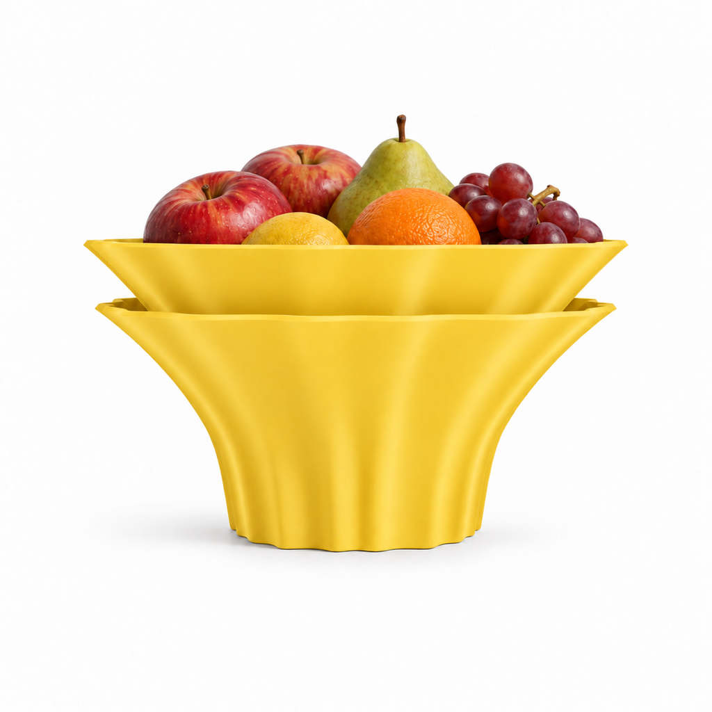 Corridonia Fruit Bowl – Yellow front with fruit