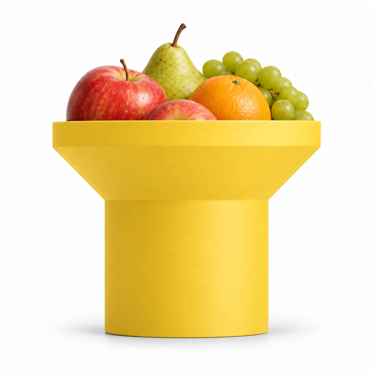 Montefioralle fruit bowl red edition – Yellow front with fruit