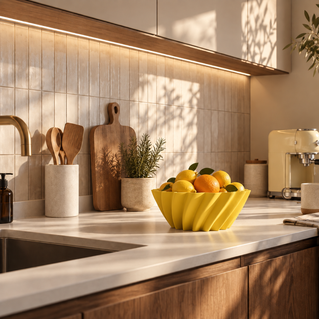 Montecosaro Fruit Bowl – Yellow lifestyle 1