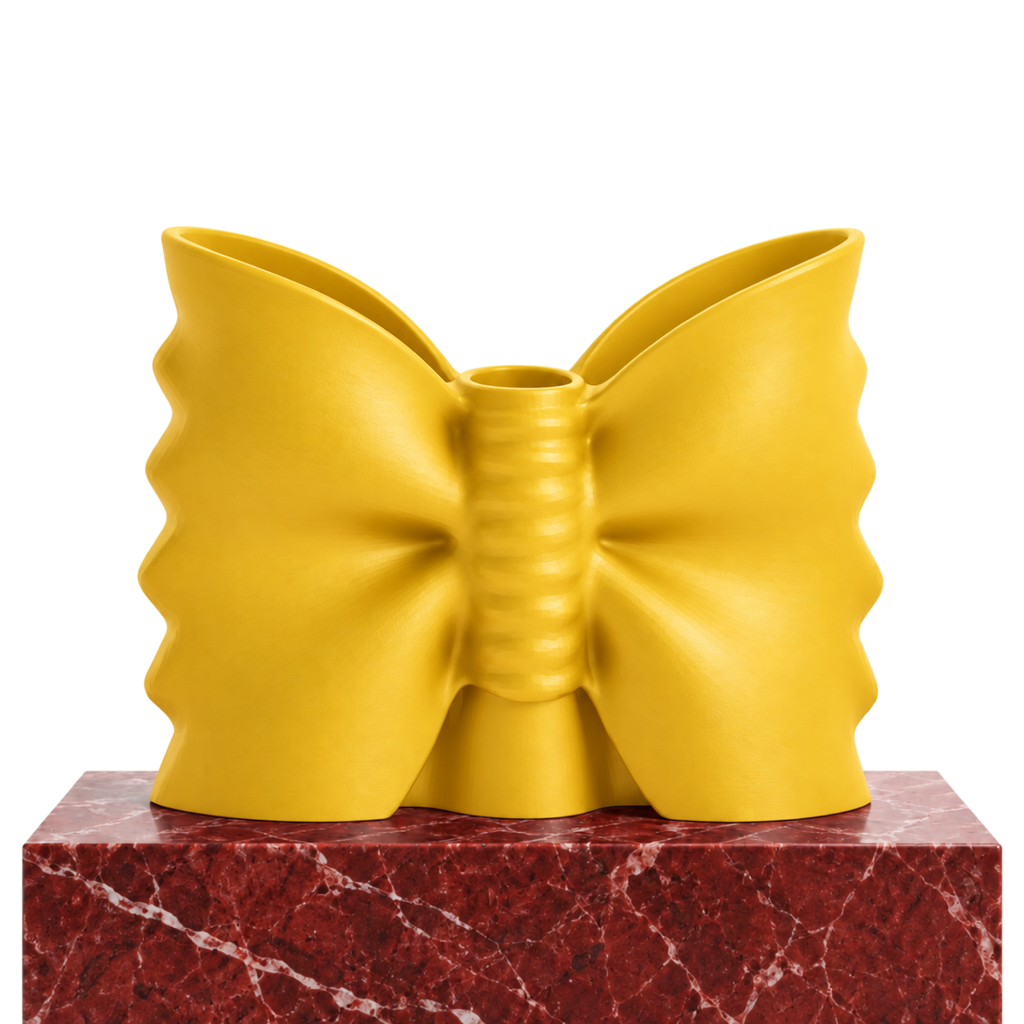 Fiastra Farfalle Kitchen Utensil Holder – yellow signature marble farfalle kitchen utensil holder
