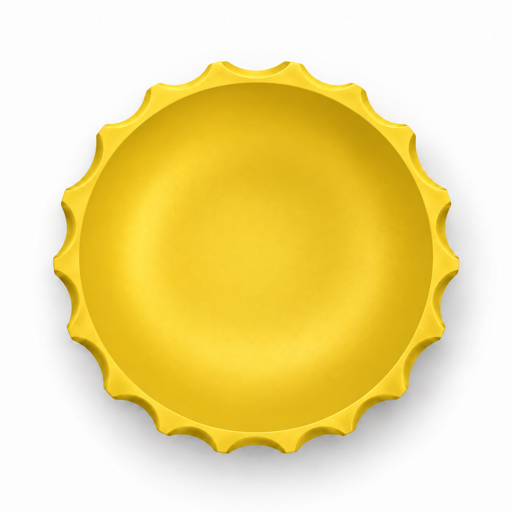 Bolognola fruit bowl white – Yellow top empty