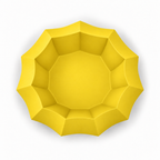 Manarola fruit bowl – Yellow top empty