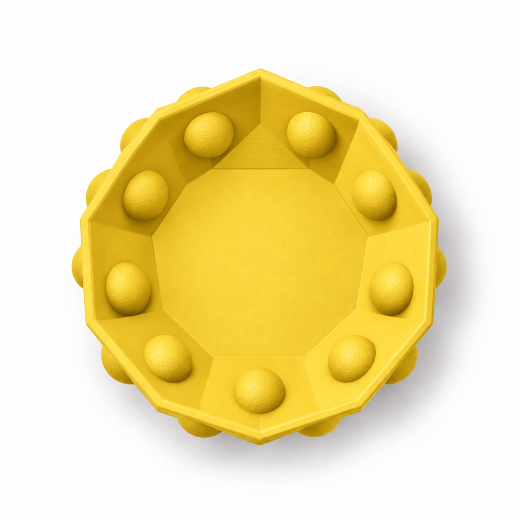 Numana Fruit Bowl – Yellow top empty